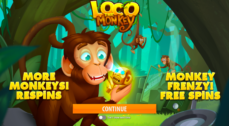 Loco the Monkey Slot Screensaver