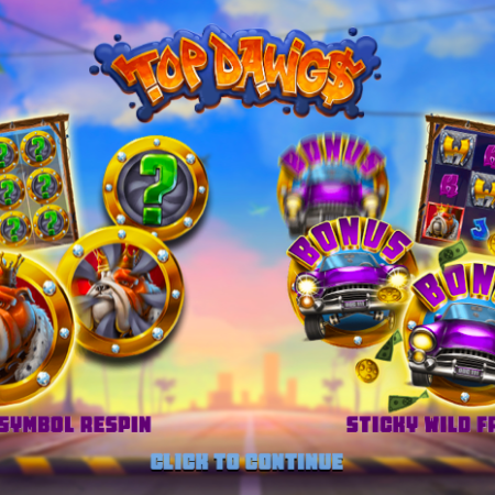 Spin translucent reels to hip-hop beat with the Top Dawgs slot!