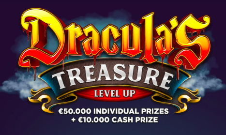 Run your fangs deep into Dracula’s share of €10,000 cash this Halloween!