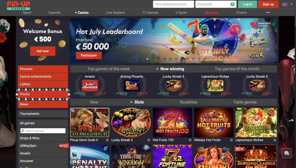 Pin Up casino official site