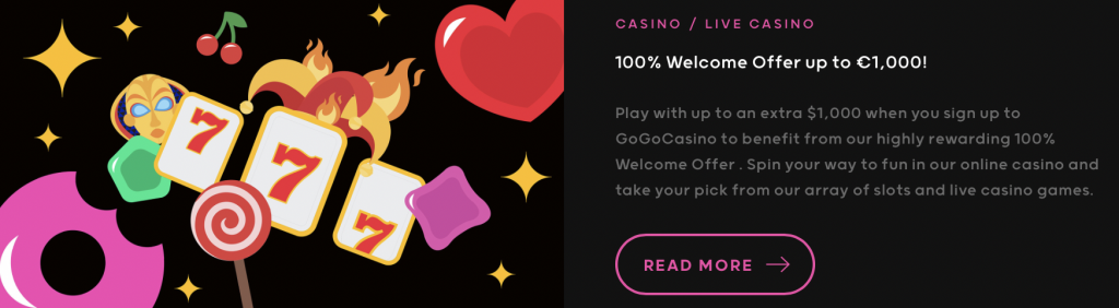 GoGo Casino Bonus