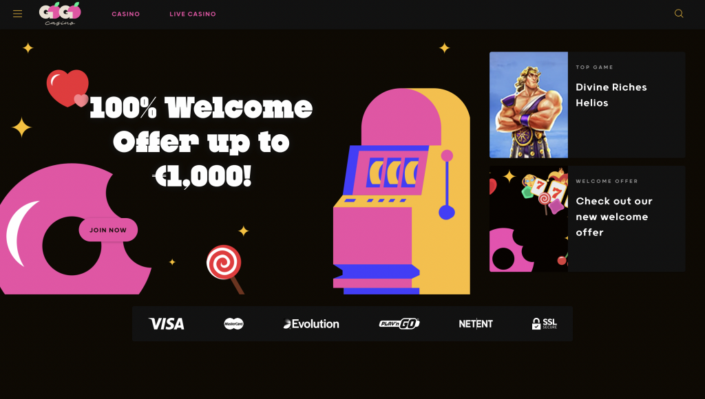 GoGo Casino Website