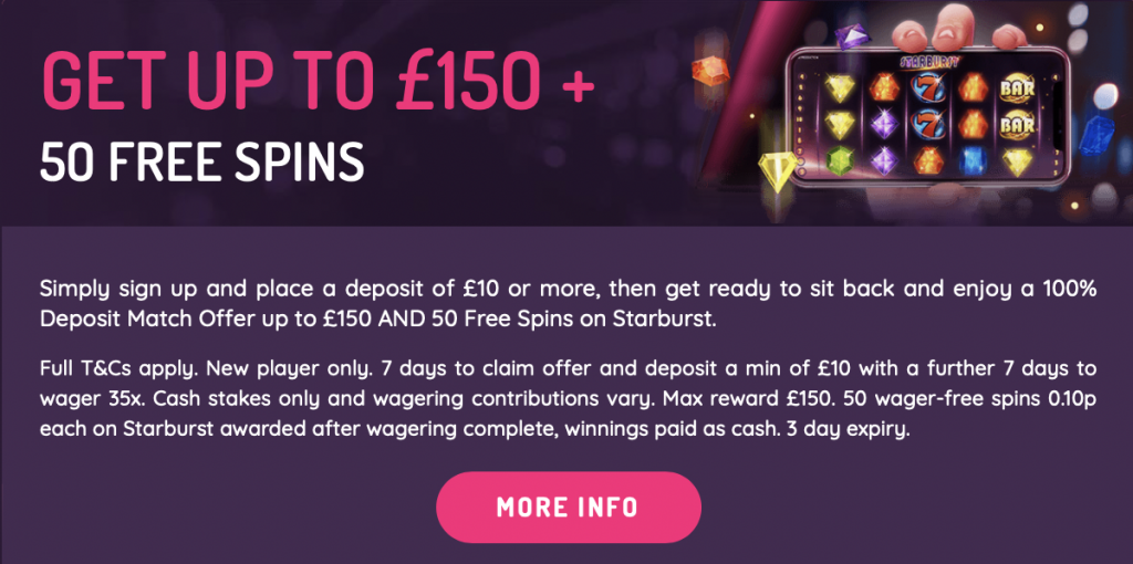 Pink Casino Bonuses