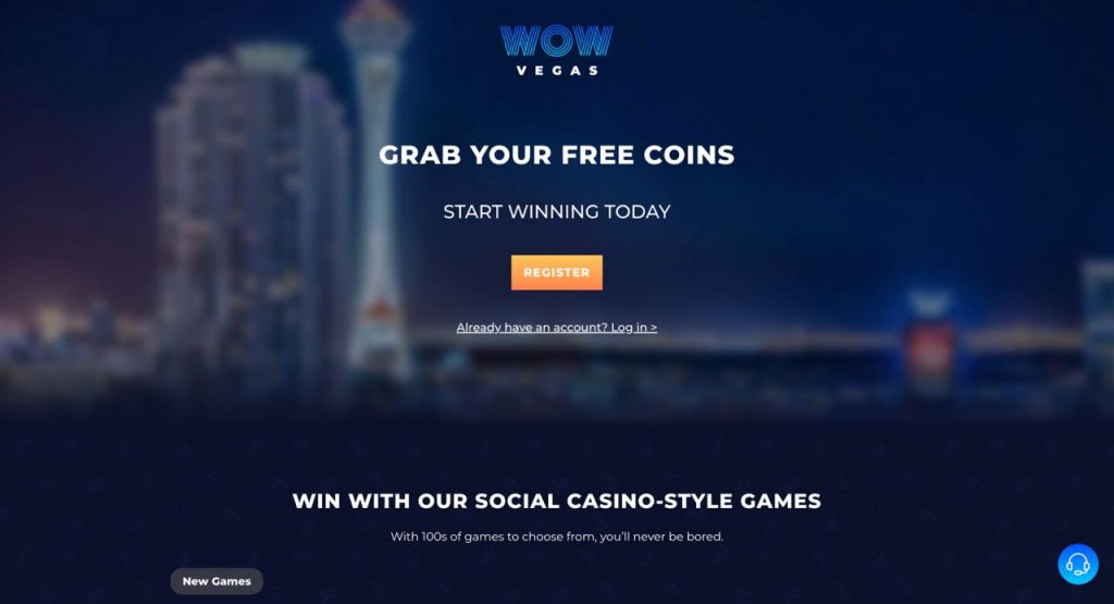Wow Vegas Sweepstakes online casino official site